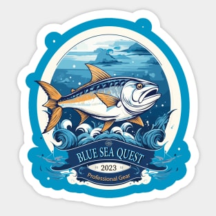 Blue Sea Quest Brand Pro Gear 2023 Sticker